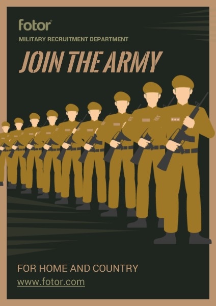 Customizable Join The Army Poster Templates 