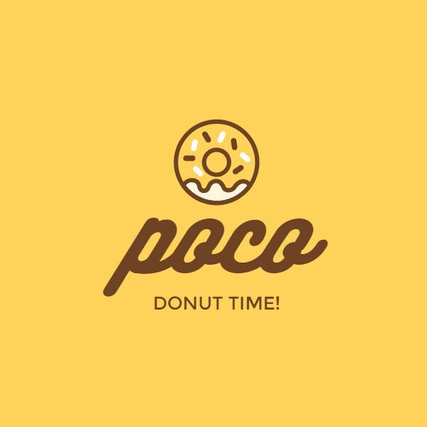dessert, sweet, cake, Donut Food Logo Template