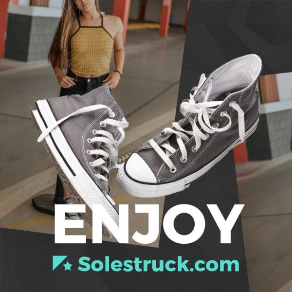 footwear, casual shoes, leisure shoes, Canvas Shoes Street Culture Fashion Branding Marketing Instagram Post Template