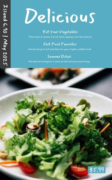 美味食品菜单 书籍封面