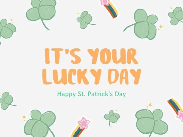 st patricks day, happy st patricks day, st. patrick, Cartoon Happy Saint Patricks Day Wish Card Template