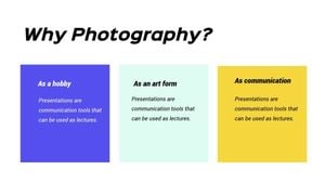 basc photography, tutorial, guide, Blue Basic Photography Tips Camera Art Presentation Template