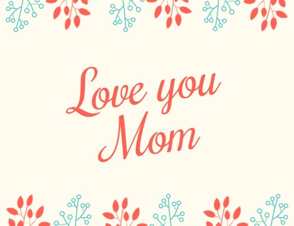 Mother's Day Greeting Label
