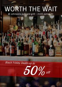 promotion, retail, commodity, Dark Black Friday Sale Flyer Template