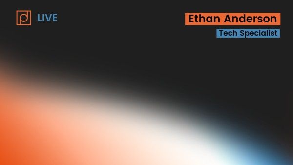 Black Tech Specialist Ethan Anderson Live Zoom Background