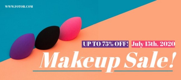 Vente de maquillage rose 