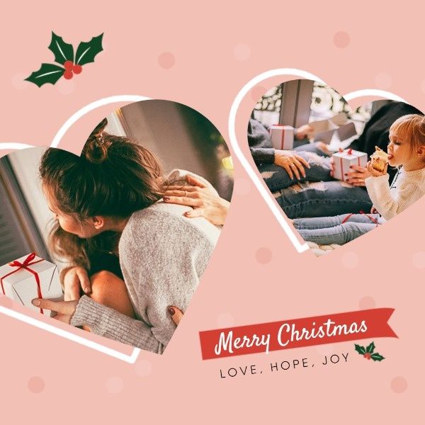dinner, family, party, Merry Christmas Banquet Instagram Post Template
