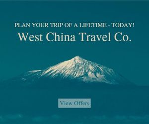 nature, mountain, travelling, West China Travel Medium Rectangle Template