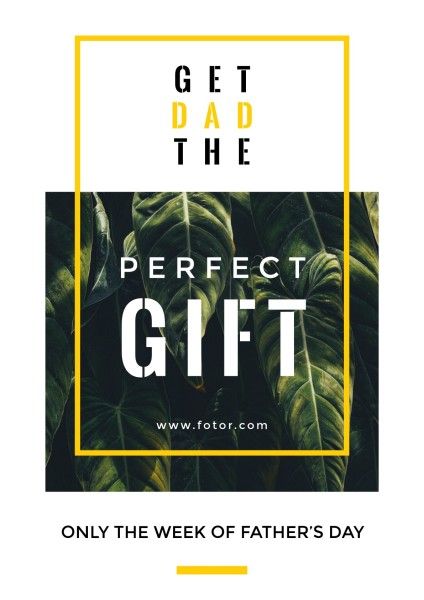 father's day, father's day sale, sale, Get Dad The Perfect Gift Poster Template