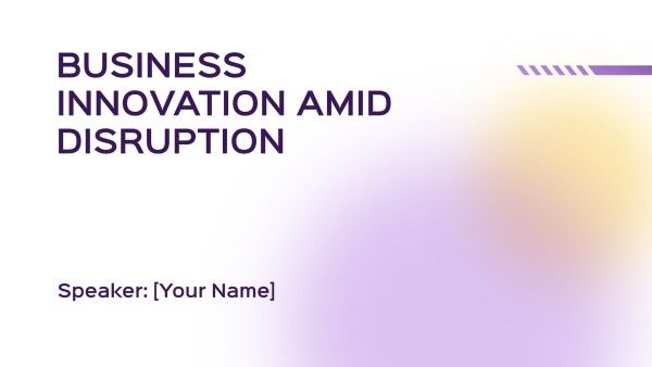 White And Purple Pastel Gradient Business Report Presentation AI Slides Template