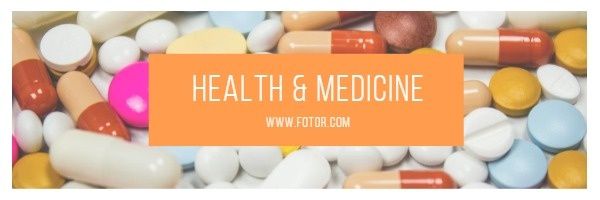 Orange Simple Health Medicine Email Header