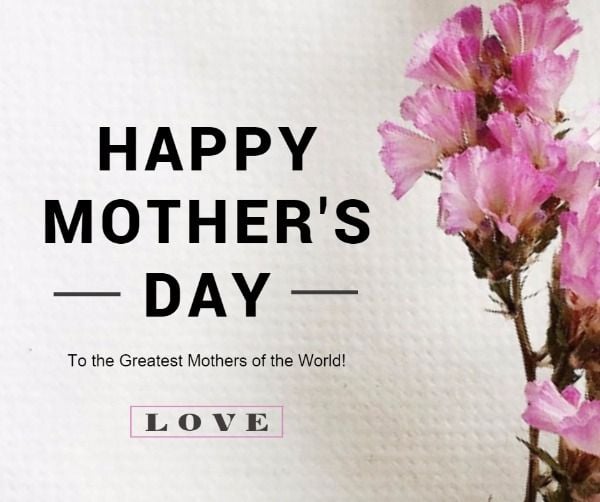 mother's day, mothers day, greeting, Best Mom Facebook Post Template