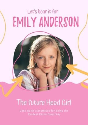 Pink The Future Head Girl Poster