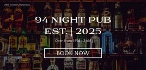 night pub, instruction, business,  Black Ninght Pub  Website Template