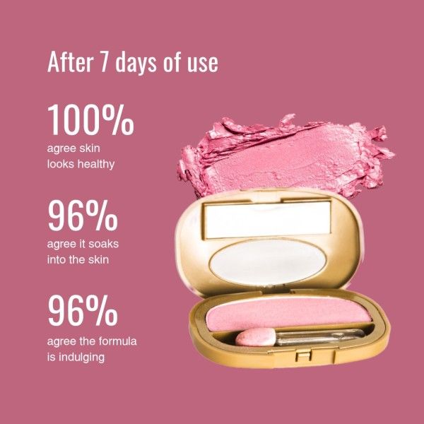 粉红化妆品促销 Instagram帖子