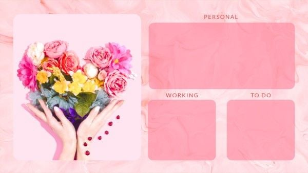 schedule, planner, to do list, Pink Feminine Personalize Desktop Organizer Desktop Wallpaper Template