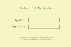 membership card, membership, hotel membership, Yellow Hotel Vip Card ID Card Template