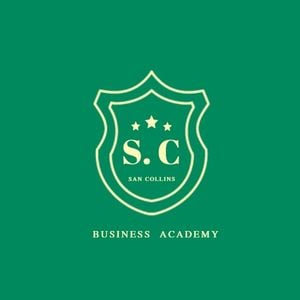 school, collage, branding, Modern Business Academy  Logo Template