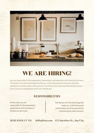 hire, hiring, work, Simple Job Vacancy Poster Template