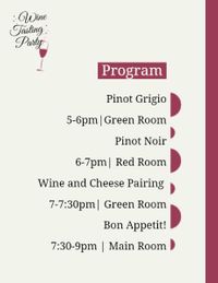 gathering, celebration, drink, Simple Wine Tasting Party  Program Template