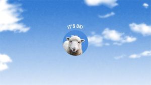 sheep, animal, clouds, Blue Cloudy Sky Background Image Cutout  Desktop Wallpaper Template