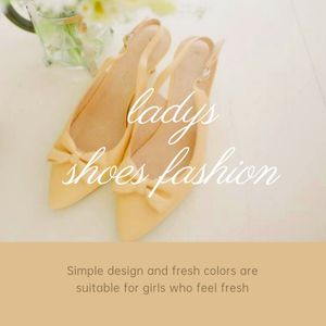 women, high-heeled shoes, female, Yellow Woman High-Helled Shoes Sale Instagram Post Template