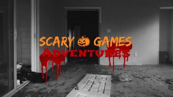 adventure, halloween, gaming, Scary Games  Youtube Channel Art Template