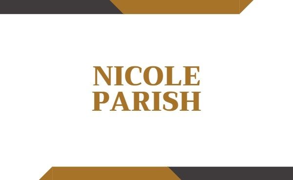 White Parish Business Card Business Card