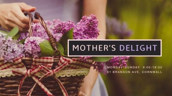 母亲节花卉封面 Youtube频道封面