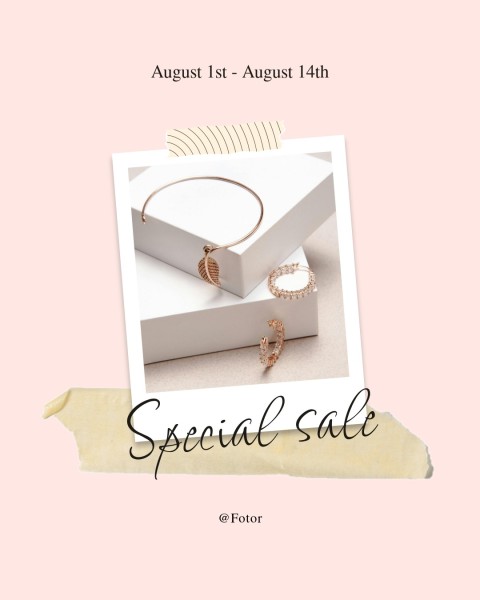 Soft Pink Polaroid Promotion