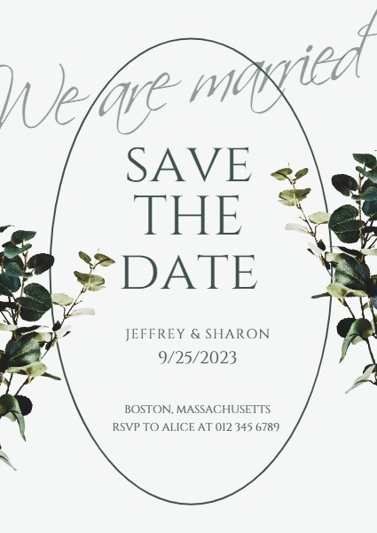 Minimalist Wedding Invitation Invitation