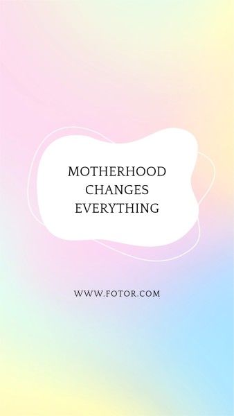 mothers day, mother day, greeting, Pale Gradient Minimal Mother's Day Quote Instagram Story Template