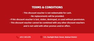 electronics, promotion, home appliances, Red Appliance Clearance Sale Gift Certificate Template