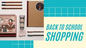  autumn,  study,  learning, Blue And Yellow Back To School Shopping Tips Youtube Thumbnail Template
