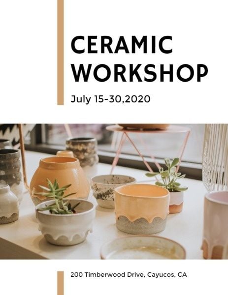 workshop, wood, glass, Ceramic Flow Program Template