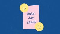 Blue And Pink Sticky Note Quote Wallpaper