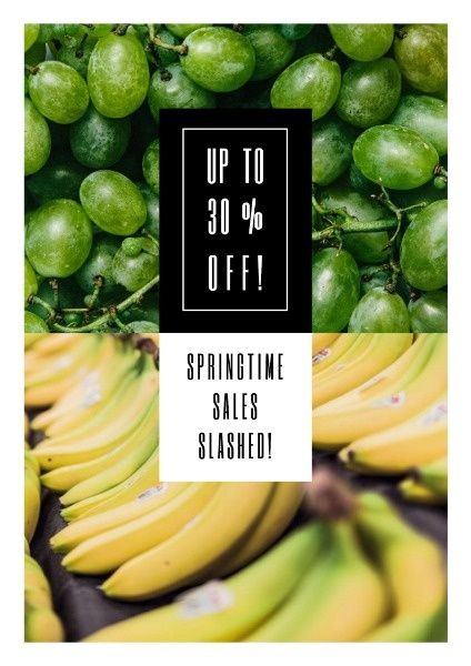 sales, promote sales, marketing, Banana Sale Promotion Flyer Template