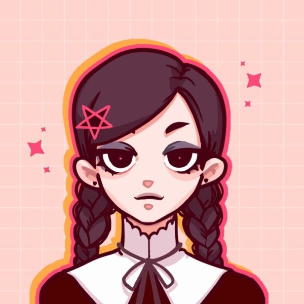 Animated profile picture for girl