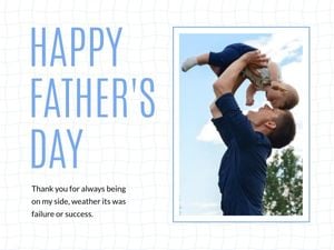 White Happy Fathers Day Quote Card