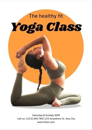 sale, marketing, business, Yoga Class Flyer Template