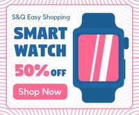智能手表在线销售横幅广告 大尺寸广告