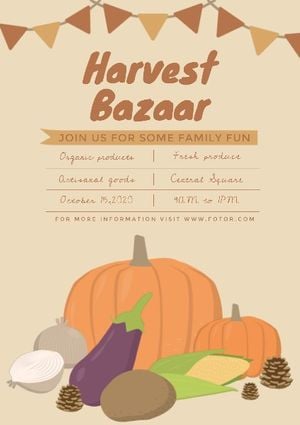Harvest farm market Poster