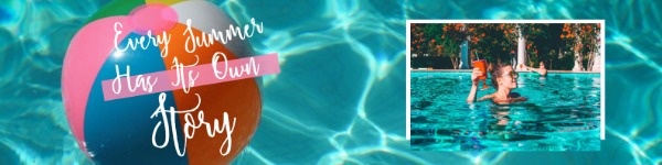夏季泳池派对 LinkedIn背景图