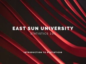statistics, introduction, course overview, Easy Sun University Ppt Presentation 4:3 Template