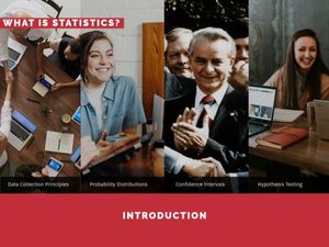 statistics, introduction, course overview, Easy Sun University Ppt Presentation 4:3 Template