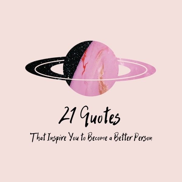 inspire, star, universe, Pink Satellite Quotes Instagram Post Template