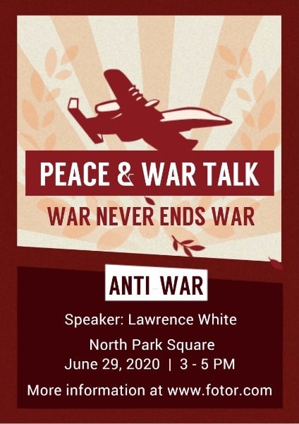 Anti-war Theme Poster Poster