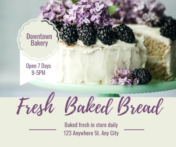 flyer, marketing, business, Bakery Sales  Facebook Post Template