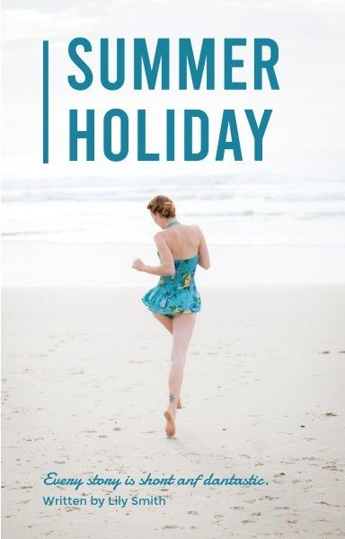 woman, sea, beach, Holiday Wattpad Book Cover Template