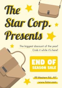 promotions, discounts, sales, End Of Season Sale Poster Template